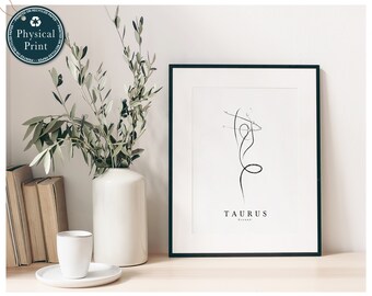 Yoga Zodiac Sign Print: Horoscope Constellation Art