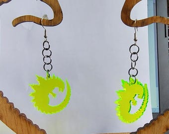 Godzilla Earrings
