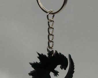 Godzilla keyring