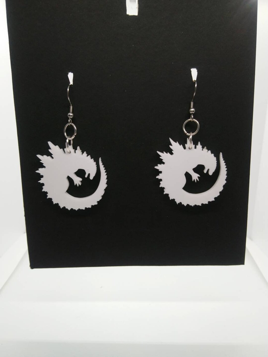 Godzilla Earrings Etsy