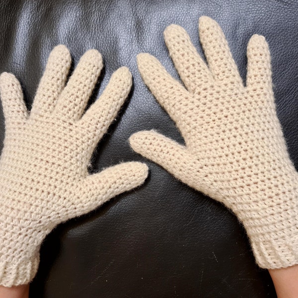 Gants chics avec motif au crochet pour les doigts (motif uniquement)