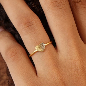Personalized Fingerprint Ring | Memorial Thumbprint Rings TSK Silver | Custom Dainty Engraved Jewelry | Mother's Day - Christmas Gifts