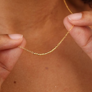Custom Morse Code Necklace | Hidden Message Jewelry | Mother's Day Gifts | Valentine Gift