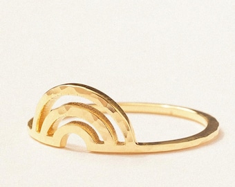 Rainbow Ring | Overcome Dainty Rings | Minimalist Jewelry | Graduation | Mother's Day Gifts