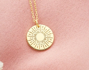 READY TO SHIP Sunbeam Necklace | Sunshine Necklace| The Sun Tarot Jewelry | Holiday Jewelry Gift| Valentine Gifts