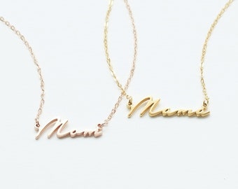 Ready to Ship | Mother's Day Gift | MOM - MAMA Necklace |Minimalist Necklace | Personalized Jewelry for Her | Mother's Day Gift