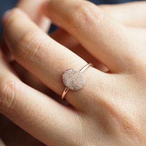 Fingerprint Ring Etsy