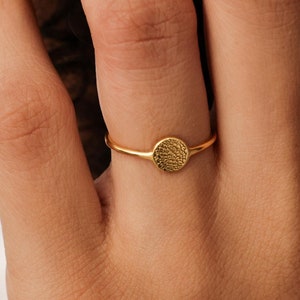 Detailed Paw Print/ Nose Print Ring | Memorial Jewelry | Dog/ Cat Paw Ring | Pet Sentimental Gift | Pet Lovers Gift