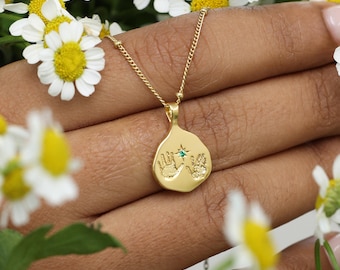 Custom Baby Handprint/Footprint Necklace By TSK Silver | Memorial Gift | Mother's - Christmas Gifts