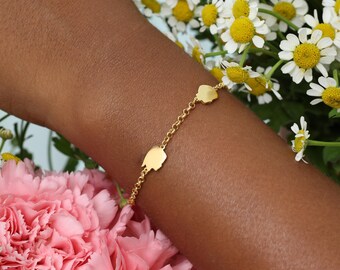 Multiple Custom Silhouette Bracelet | Kids Head Charm | Newborn Jewleries – Mother’s Day Gifts