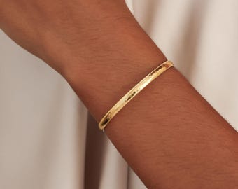 Actual Handwriting Bracelet By TSK Silver | Personalized Engraved Cuff | Kid Name Jewelry | Christmas Gifts