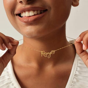 Collar personalizado con nombre de mascota y huella de pata / Joyería con nombre de perro/gato / Regalos para amantes de las mascotas imagen 8