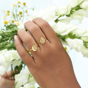 Family Florals Ring | Multiple Birth Flower Jewelry | Mother's Day Giftss | Christmas Gifts image 4