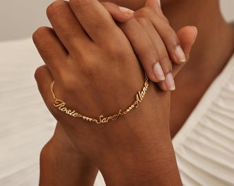 Names Bracelet & Spacer Bead TSK Silver | Children Name Bracelets | Mother's Day - Christmas Gifts