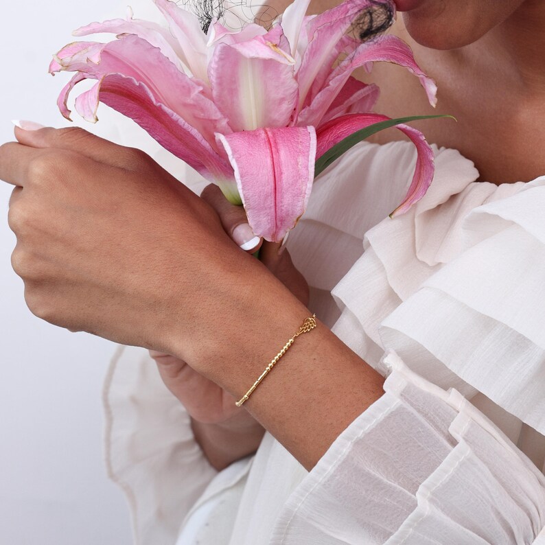 Pulsera con código Morse y dije de ala de ángel / Joyería con mensaje oculto personalizado / Regalos para el Día de la Madre imagen 6