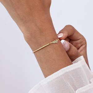 Pulsera con código Morse y dije de ala de ángel / Joyería con mensaje oculto personalizado / Regalos para el Día de la Madre imagen 5