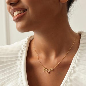 Collar personalizado con nombre de mascota y huella de pata / Joyería con nombre de perro/gato / Regalos para amantes de las mascotas imagen 7