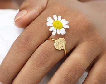 Personalized Birth Flower Ring | Bouquet Jewelry | Gift For The Bride | Mother Day Gifts