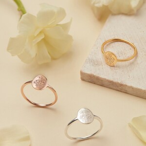 Family Florals Ring | Multiple Birth Flower Jewelry | Mother's Day Giftss | Christmas Gifts image 19