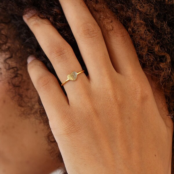 Personalized Fingerprint Ring | Memorial Thumbprint Rings TSK Silver | Custom Dainty Engraved Jewelry | Mother's Day - Christmas Gifts