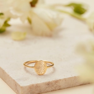 Family Florals Ring | Multiple Birth Flower Jewelry | Mother's Day Giftss | Christmas Gifts