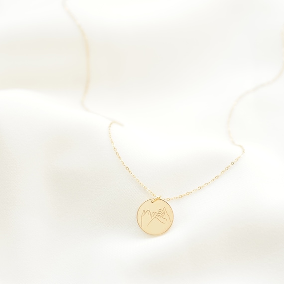 READY TO SHIP Pinky Promise Necklace Graduation Gift Custom Best