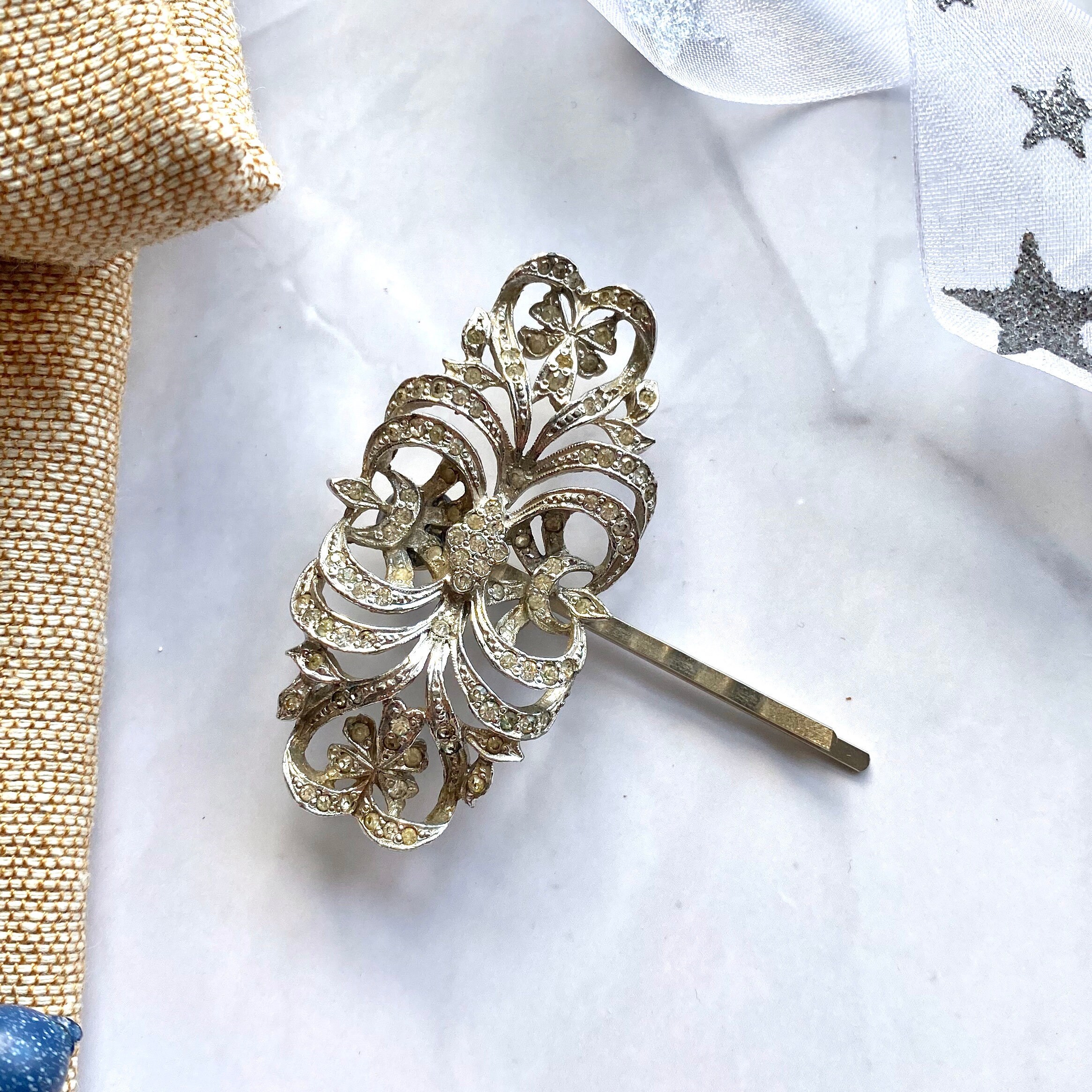 Vintage Art Deco Hair Clip Vintage Art Deco Hair Pin 1920s Etsy