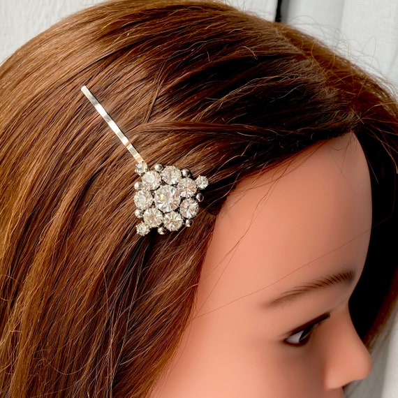 Vintage Rhinestone Hair Pin, Vintage Bridal Hair … - image 2