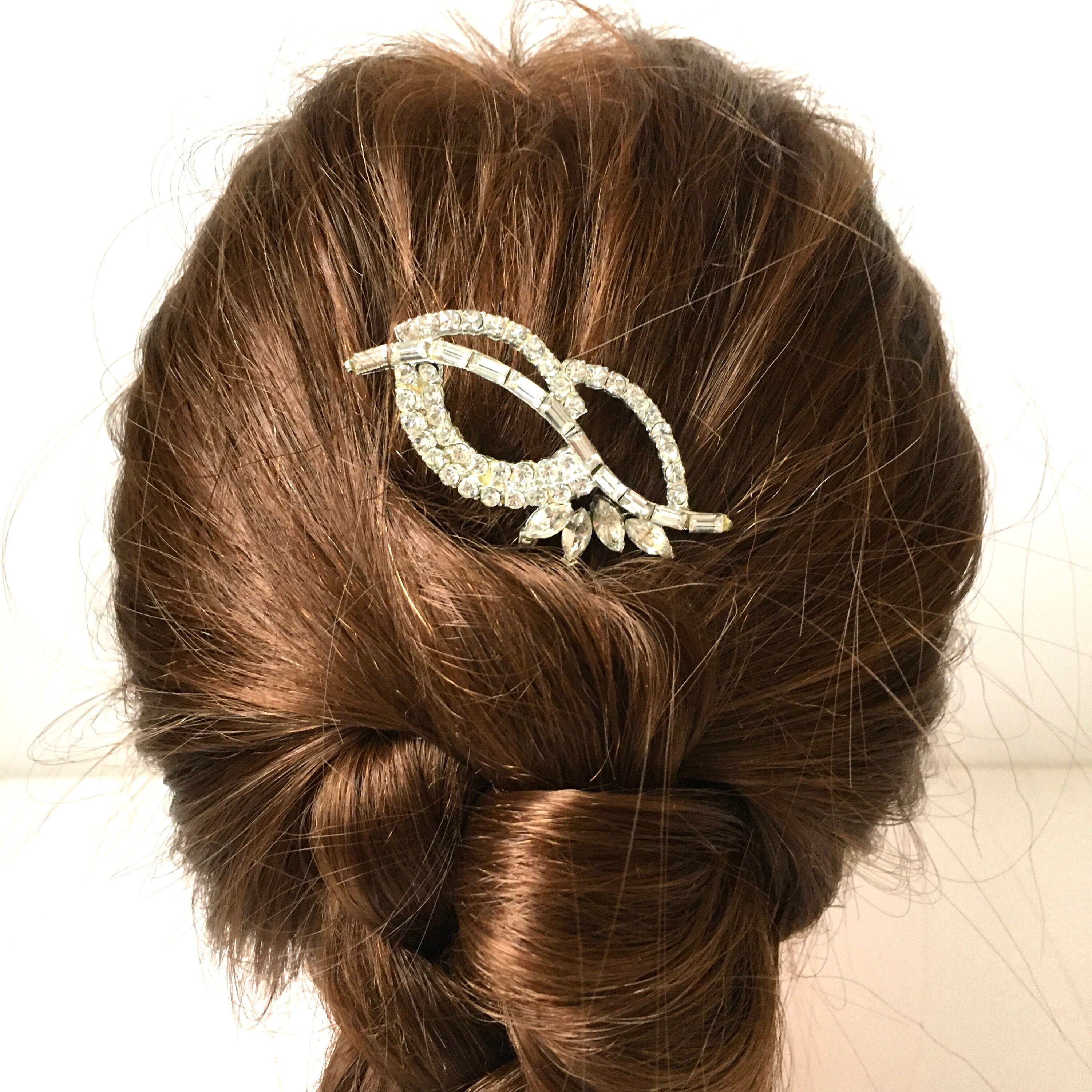 Vintage Art Deco Hair Pin 1920s Hair Clip Great Gatsby Hair Etsy