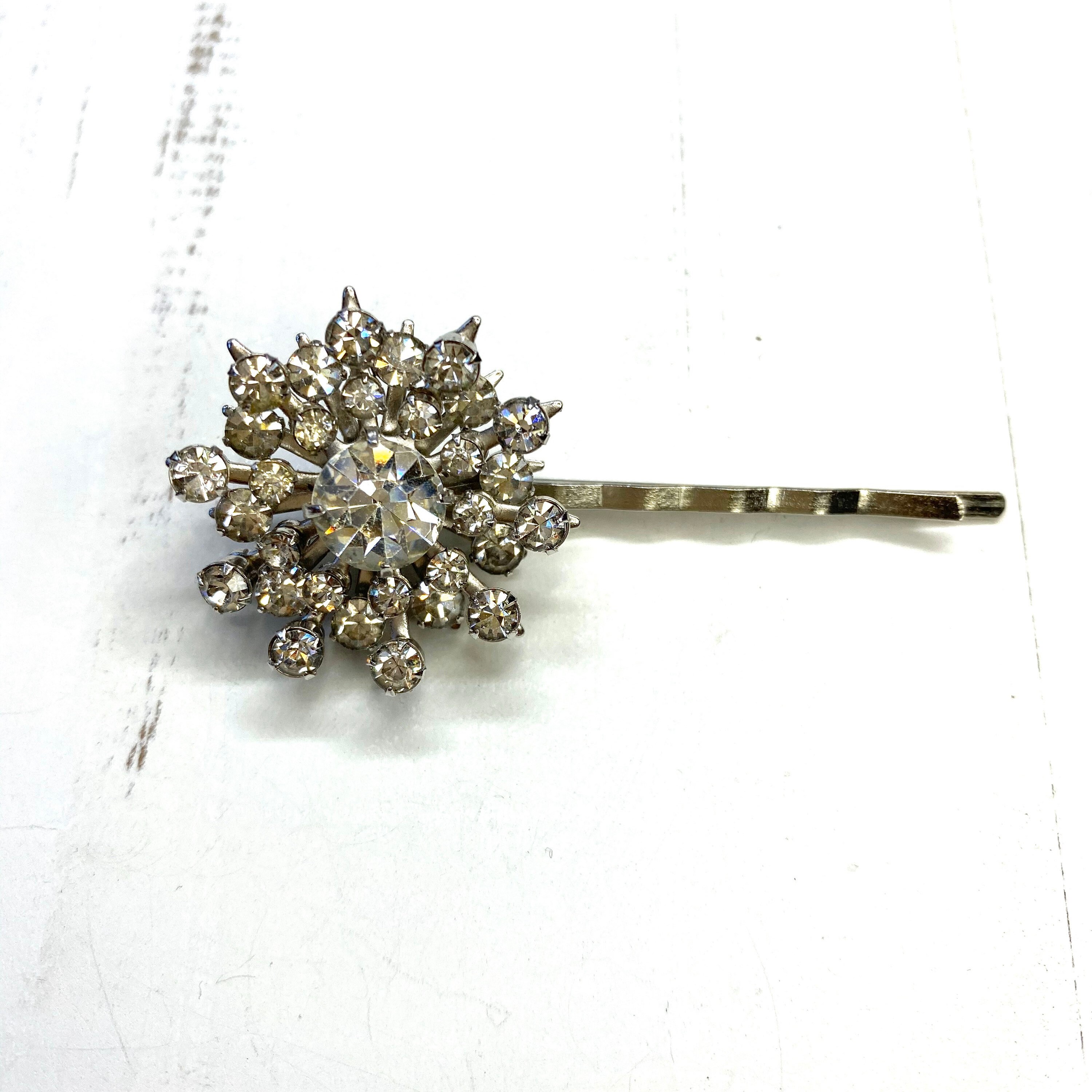 Snowflake Hair Clip Vintage Snowflake Hair Accessory Winter Etsy