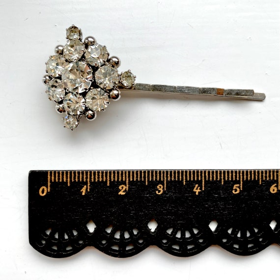 Vintage Rhinestone Hair Pin, Vintage Bridal Hair … - image 4