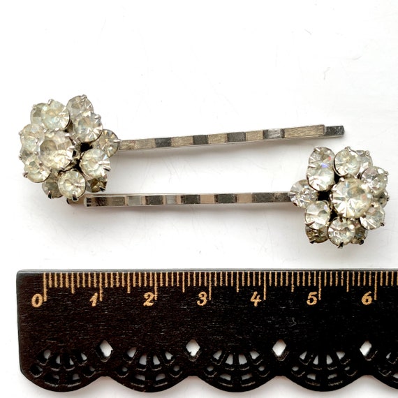1950s Hair Clips, Vintage Rhinestone Hair Clips, Hair… Gem