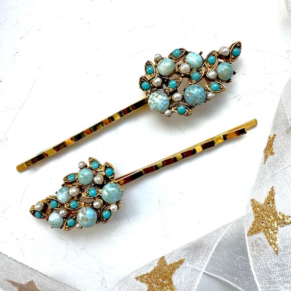 Lot Broche & Barrette à Cheveux Ancienne - Bijou Vintage Français - Métal - Occasion