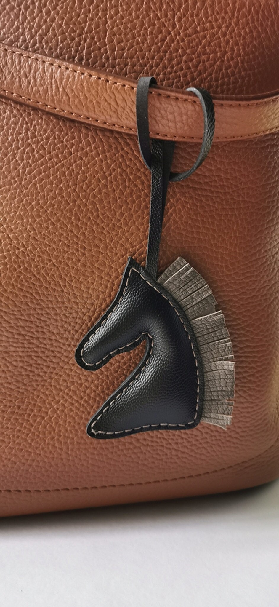 Handmade Lambskin Rodeo Bag Charm Lambskin Flying Horse Bag 