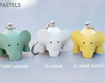 PORTE CLEF ELEPHANT en cuir