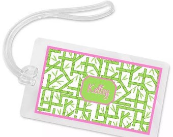 Personalized Mahjong bag tag