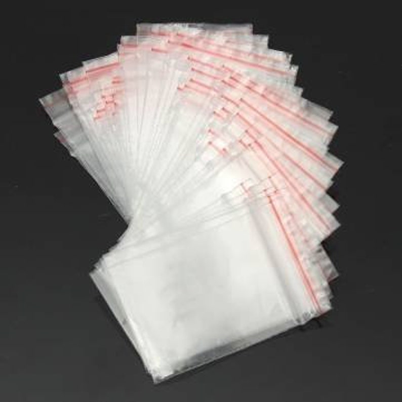 500pc Clear Transparent Reseable Zipper Bags Baggies Packaging Jewelry sks-science-products-laboratory-consumables