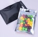 2 SIZES 50pc Clear/Black Hanging Aluminum Foil Bags with Resealable zipper 