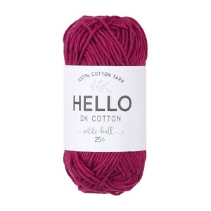 HELLO DK /%100 Cotton Yarn Crochet Yarn Punch Needle Yarn Amigurumi Yarn