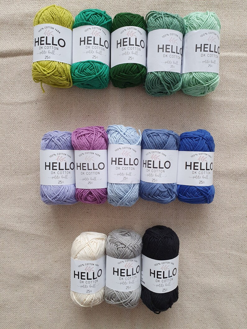 Cotton Yarn Punch Needle Yarn Pack Amigurumi Yarn Pack 100 Etsy