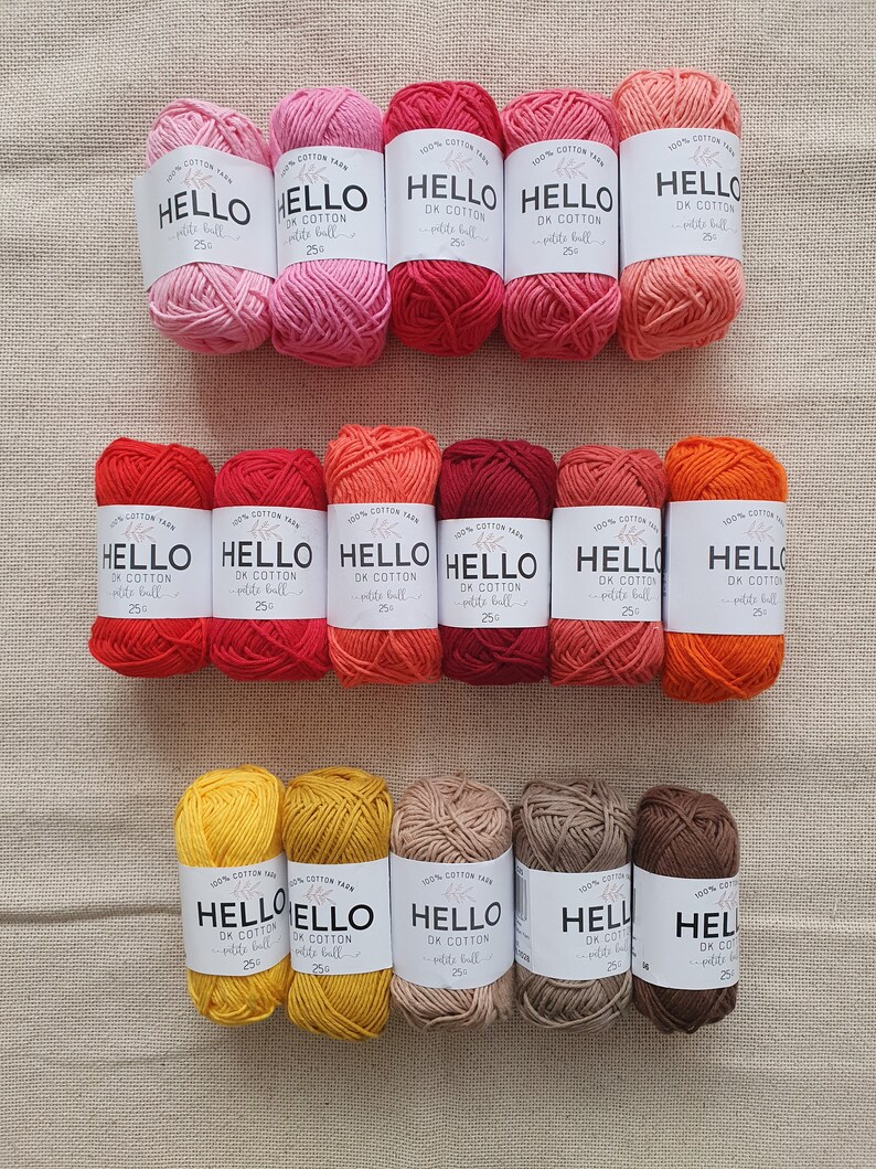 Cotton Yarn Punch Needle Yarn Pack Amigurumi Yarn Pack 100 Etsy