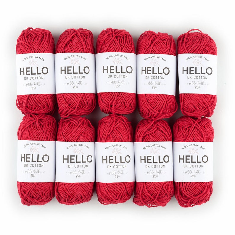 HELLO DK /%100 Cotton Yarn Crochet Yarn Punch Needle Yarn Amigurumi Yarn