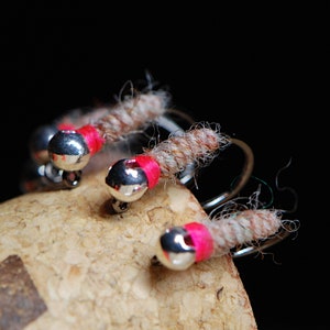 Utah Killer Bug Nymph Trout Fly Fishing Flies for Trout Tungsten Bead Euro Nymph Jig Pack of 3