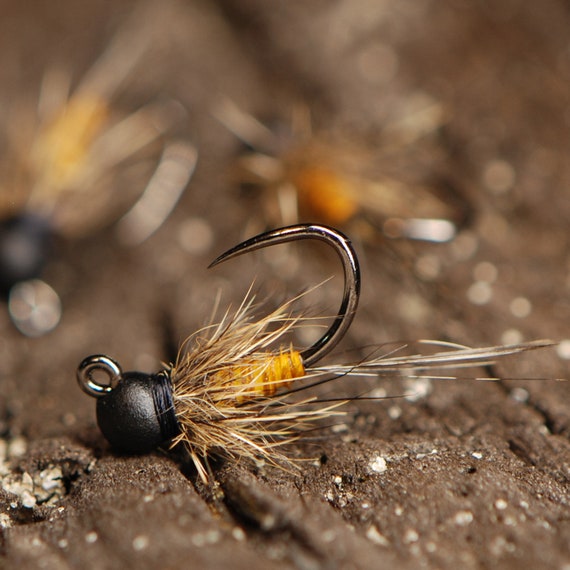 Biot Body Jig Nymph Golden Stone Trout Fly Fishing Flies for Trout