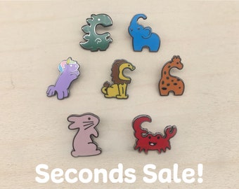 Animal Enamel Pin - Seconds Sale!