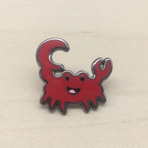 Casey the Crab Enamel Pin image 1