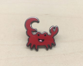 Casey the Crab Enamel Pin