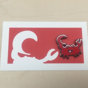 Casey the Crab Enamel Pin image 3