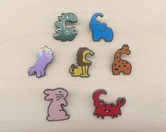 Animal Enamel Pin Collection