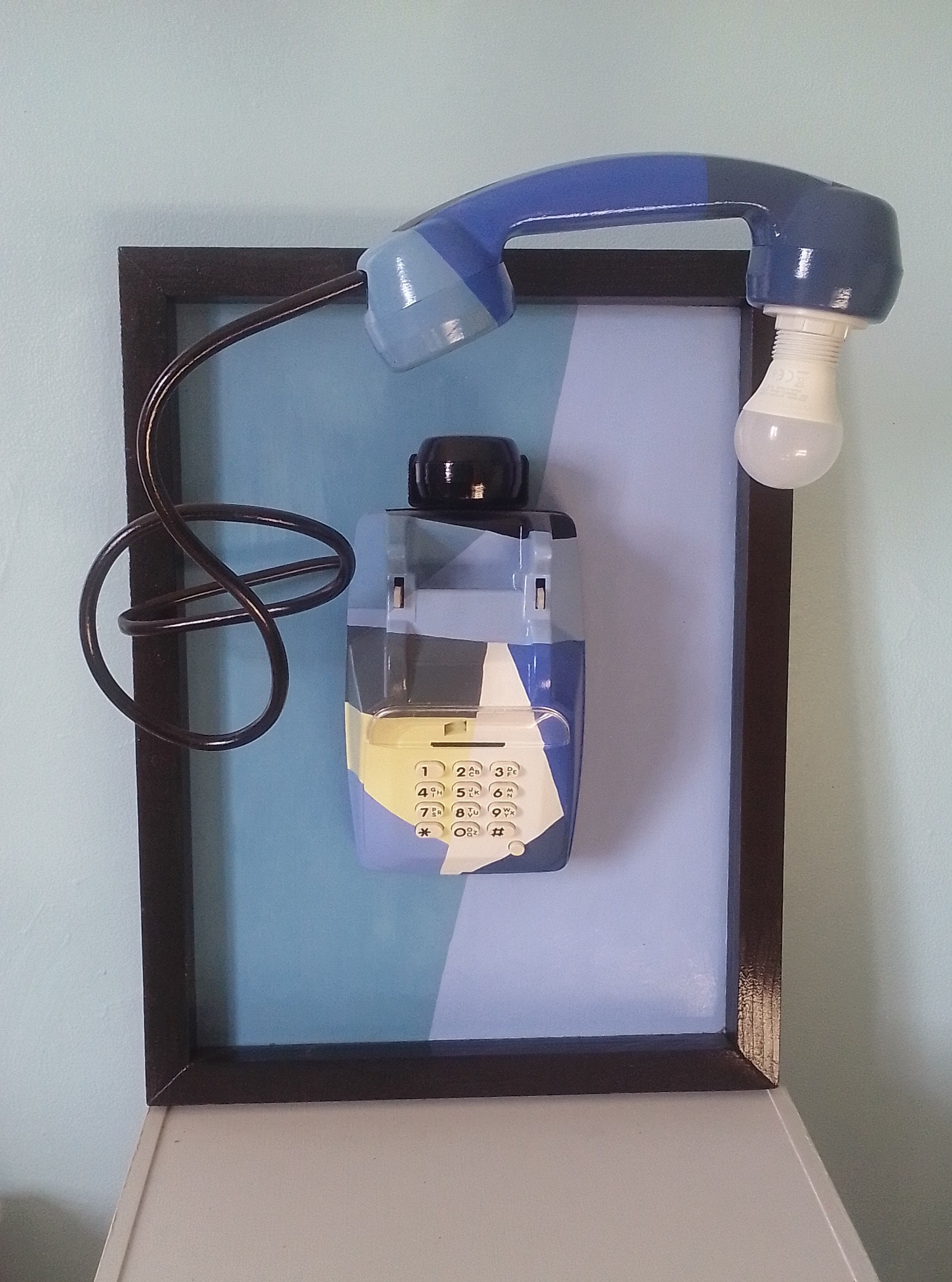 Téléphone Lampe Mural... Bleu